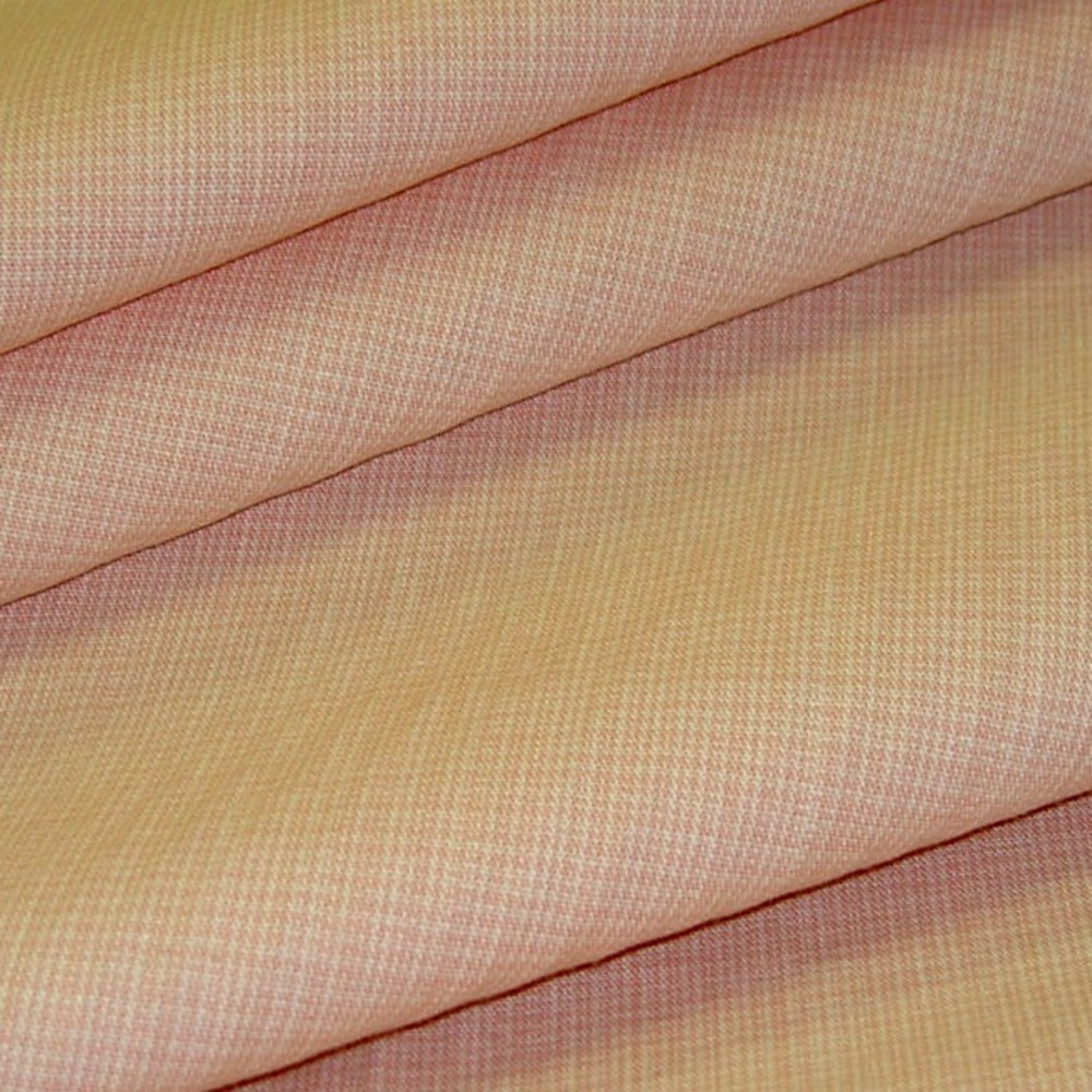 Pink Plaid Amali Color Shell Pink Cotton Fabric 💖